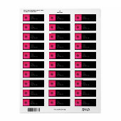 Gerbera Daisy Bruiloft Retouradres Label (Full Sheet)