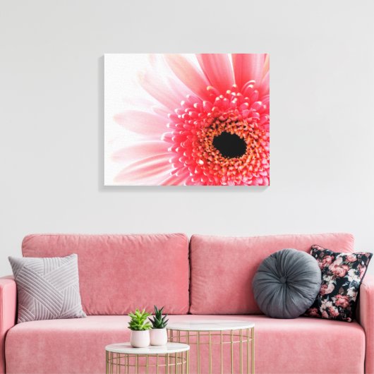 Gerbera Daisy Canvas Afdruk (Insitu (Woonkamer))