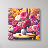 Gerbera Daisy Charm Canvas Afdruk (Voorkant)