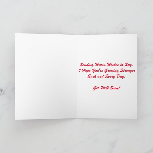 "Gerbera Daisy Cowboylaarzen" Beterschapkaart Kaart (Binnen)