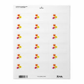 Gerbera Daisy Delight Etiket (Full Sheet)