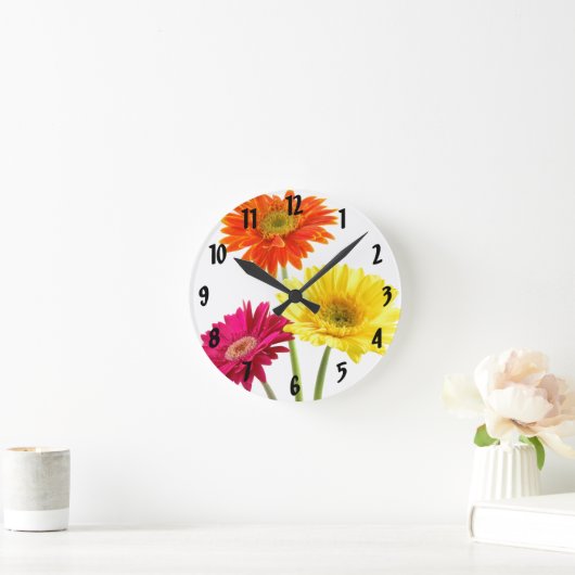 Gerbera Daisy Delight Ronde Klok (Huis)
