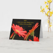 Gerbera Daisy, een Schriftvers over het geloof (Lu Kaart (Gele Bloem)