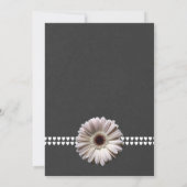 Gerbera Daisy en Slate Grey Vrijgezellenfeest Kaart (Achterkant)