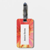 Gerbera Daisy Flower Custom Bagagelabel (Achterkant verticaal)