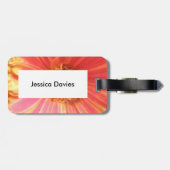 Gerbera Daisy Flower Custom Bagagelabel (Achterkant horizontaal)