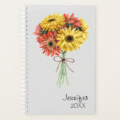 Gerbera Daisy Flower Gepersonaliseerde Aangepast Planner (Voorkant)
