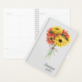 Gerbera Daisy Flower Gepersonaliseerde Aangepast Planner (Display)