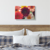 Gerbera Daisy Flower Photo Canvas Wall Art Afdruk (Insitu (Slaapkamer))