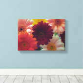 Gerbera Daisy Flower Photo Canvas Wall Art Afdruk (Insitu (Houten vloer))