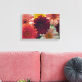 Gerbera Daisy Flower Photo Canvas Wall Art Afdruk (Insitu (Woonkamer))