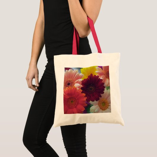Gerbera Daisy Flowers Art Canvas tassen (Voorkant (product))