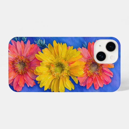 Gerbera Daisy Flowers Art Telefoon Case iPhone Hoesje (Achterkant horizontaal)