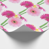 Gerbera Daisy Flowers Cadeaupapier (Hoek)