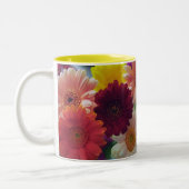 Gerbera Daisy Flowers Foto Art Coffee Mugs Tweekleurige Koffiemok (Links)