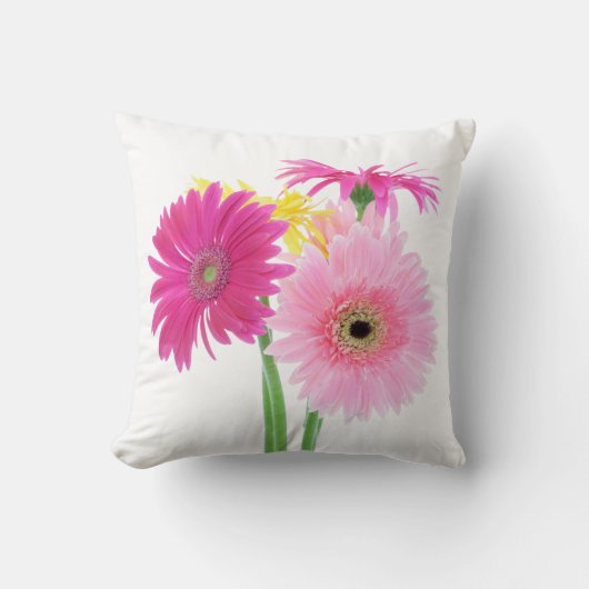 Gerbera Daisy Flowers Kussen (Voorkant)