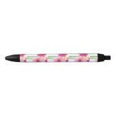 Gerbera Daisy Flowers Zwarte Inkt Pen (Voorkant)