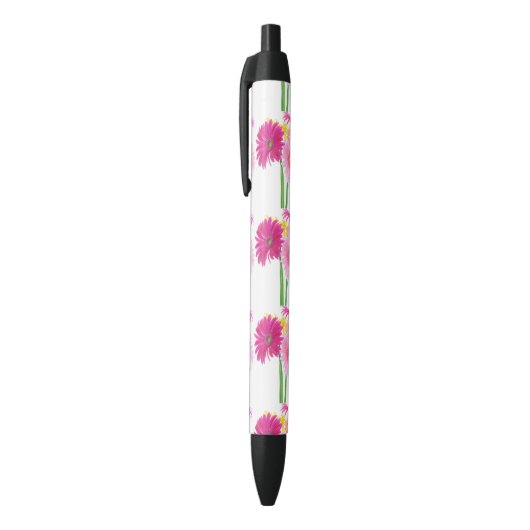 Gerbera Daisy Flowers Zwarte Inkt Pen (Top (Verticaal))