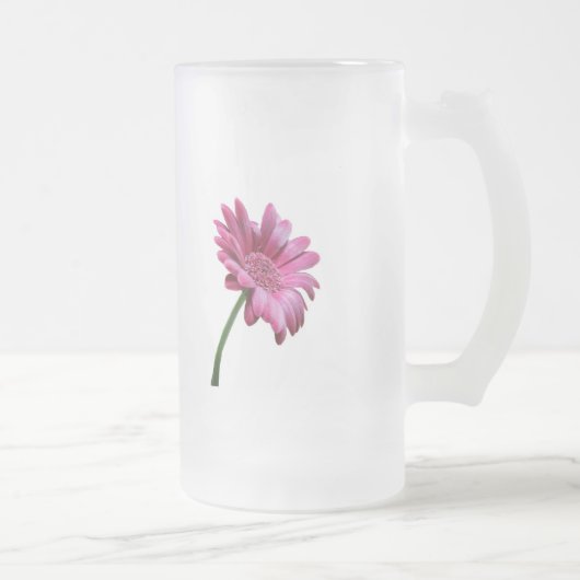 Gerbera Daisy Frosted Beer Mok (Rechts)