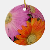 Gerbera Daisy Garden Keramisch Ornament (Voorkant)