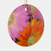 Gerbera Daisy Garden Keramisch Ornament (Links)