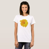 Gerbera Daisy (Gerbera hybrida) - Geel T-shirt (Voorkant volledig)