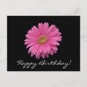 Gerbera Daisy Happy Birthday Briefkaart (Voorkant)