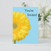 Gerbera Daisy Invitation Kaart (Staand voorkant)