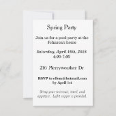 Gerbera Daisy Invitation Kaart (Achterkant)