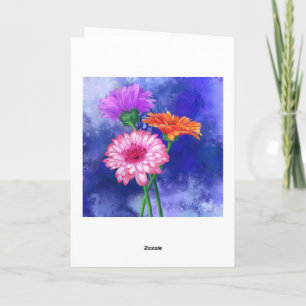 Gerbera Daisy Jubileum Kaart