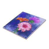 Gerbera Daisy Keramische Tegel Tegeltje (Zijkant)