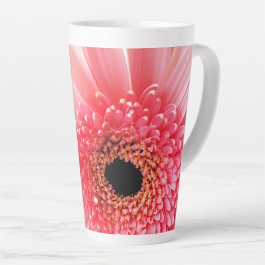Gerbera Daisy Latte Mok (Rechterhoek)