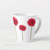 Gerbera Daisy Latte Mok (Rechterhoek)
