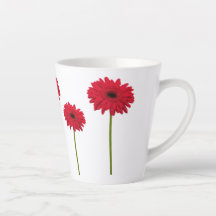 Gerbera Daisy Latte Mok