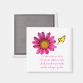 Gerbera Daisy Magneet (Voorkant / Achterkant)
