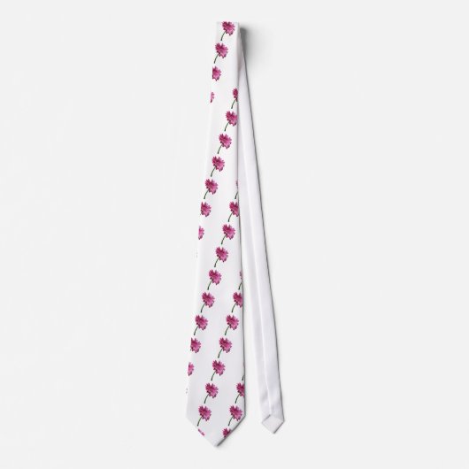 Gerbera Daisy Mannen Necktie Stropdas (Voorkant)
