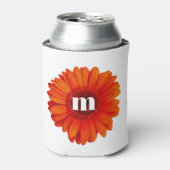 Gerbera Daisy Monogram Initiaal Blikjeskoeler (Blikje Voorkant)