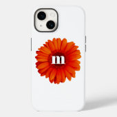 Gerbera Daisy Monogram Initiaal Case-Mate iPhone Case (Achterkant)
