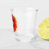 Gerbera Daisy Monogram Initiaal Shot Glas (Rechts)