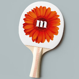 Gerbera Daisy Monogram Initiaal Tafeltennisbatje
