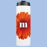 Gerbera Daisy Monogram Initiaal