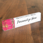 Gerbera Daisy    Naambordje (Zijkant)