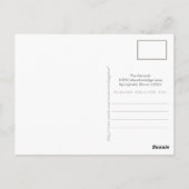 Gerbera Daisy Orange & Groen dankt u Huwelijk Briefkaart (Achterkant)