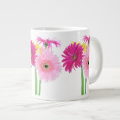 Gerbera Daisy Piink Flowers Grote Koffiekop (Voorkant rechts)
