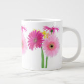 Gerbera Daisy Piink Flowers Grote Koffiekop (Rechts)