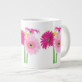 Gerbera Daisy Piink Flowers Grote Koffiekop (Voorkant rechts)
