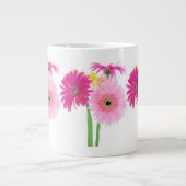 Gerbera Daisy Piink Flowers Grote Koffiekop (Voorkant)