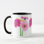 Gerbera Daisy Piink Flowers Mok (Links)