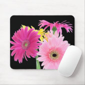 Gerbera Daisy Piink Flowers Muismat (Met muis)