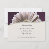 Gerbera Daisy / Plum Fancy Kaart (Achterkant)